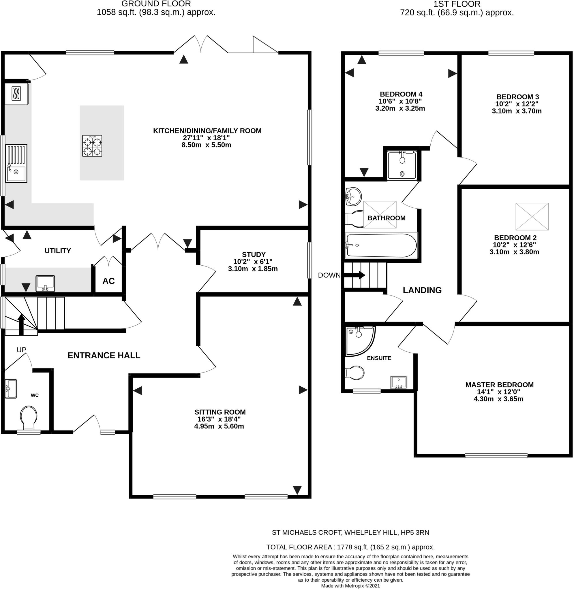 Village Road, Whelpley Hill, Chesham, Buckinghamshire, HP5 floorplan