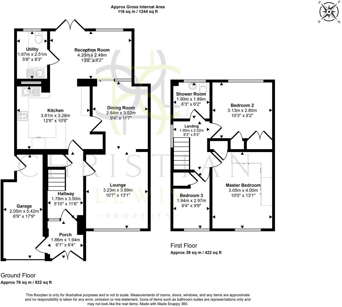French Close, Pershore floorplan