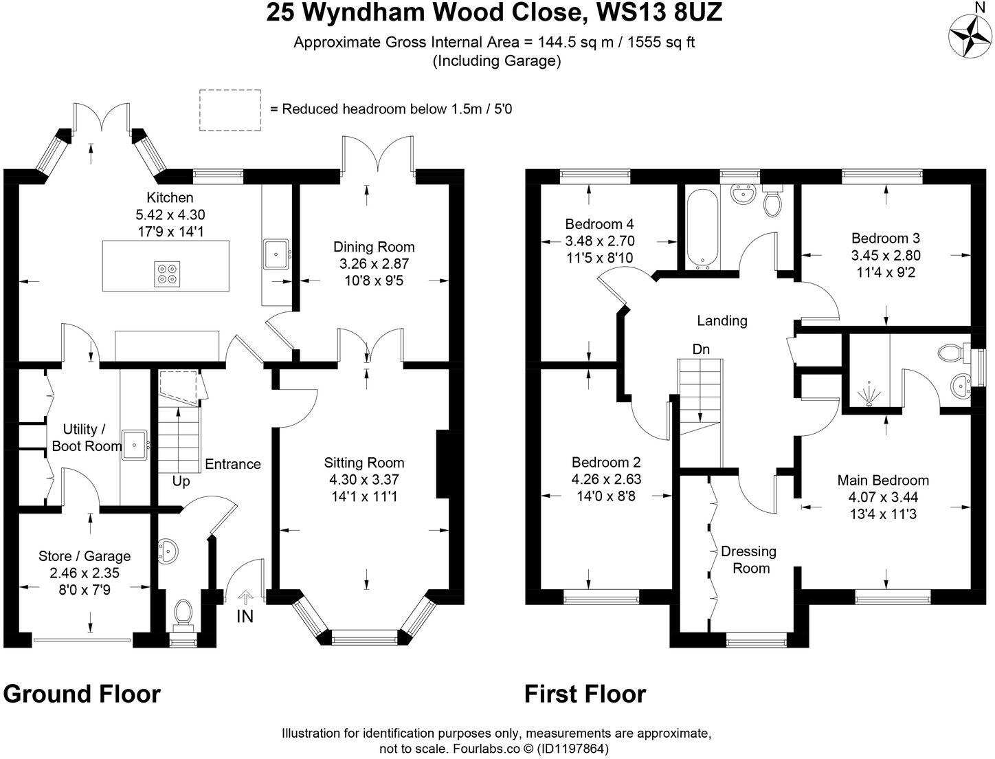 Wyndham Wood Close, Fradley, Lichfield floorplan