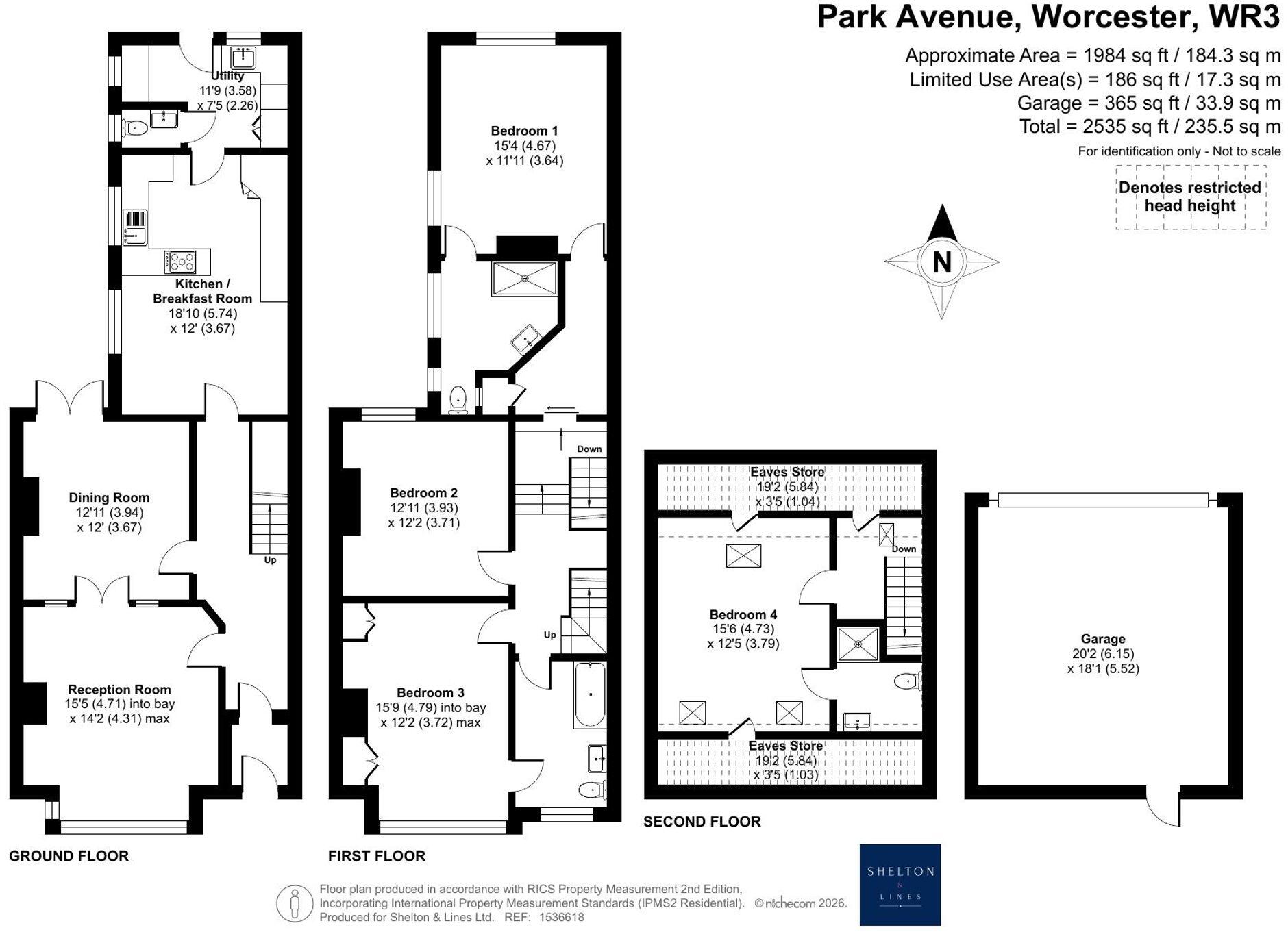 Park Avenue, Barbourne, Worcester, WR3 floorplan