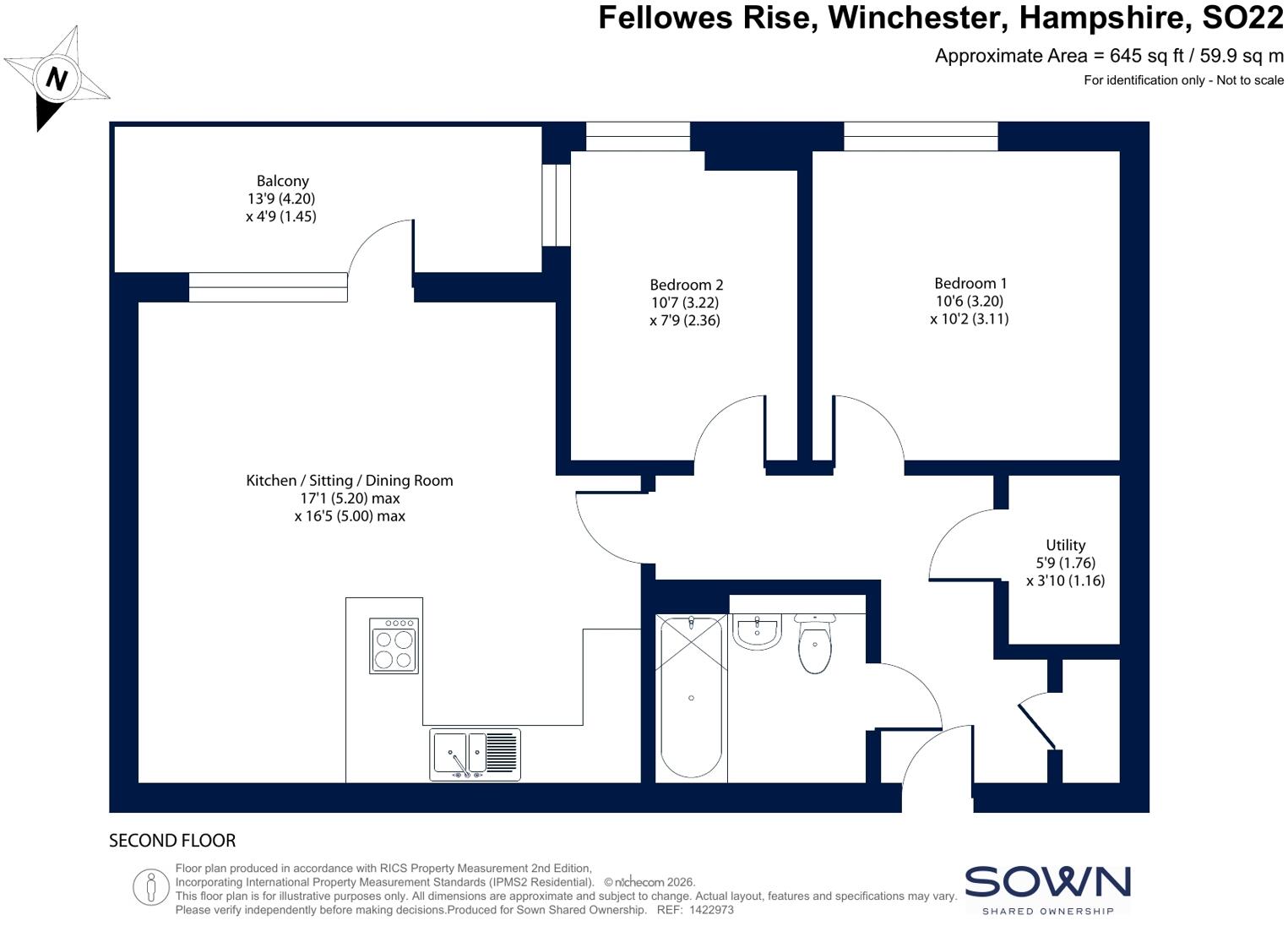 Fellowes Rise, Winchester, Hampshire floorplan
