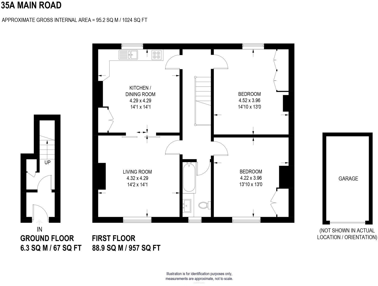 Main Road, Renishaw floorplan