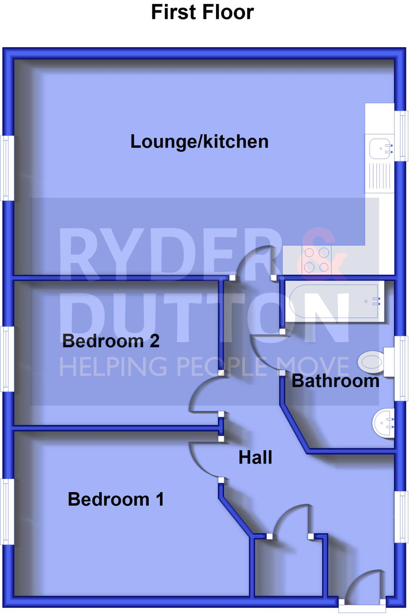 Langwood Court, Haslingden, Rossendale, Lancs, BB4 floorplan