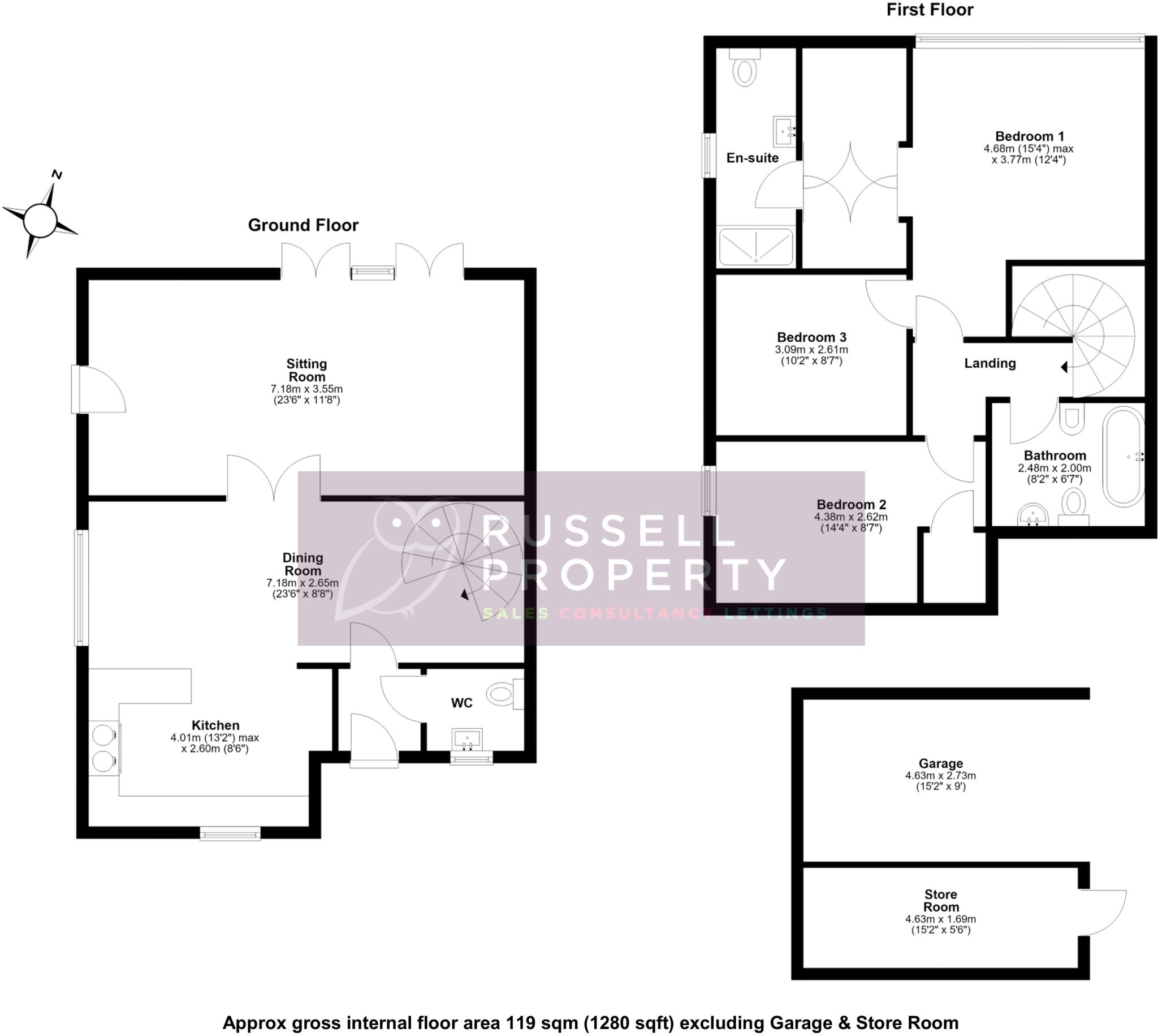 Foxdells Lane, Bishop's Stortford, Hertfordshire, CM23 floorplan