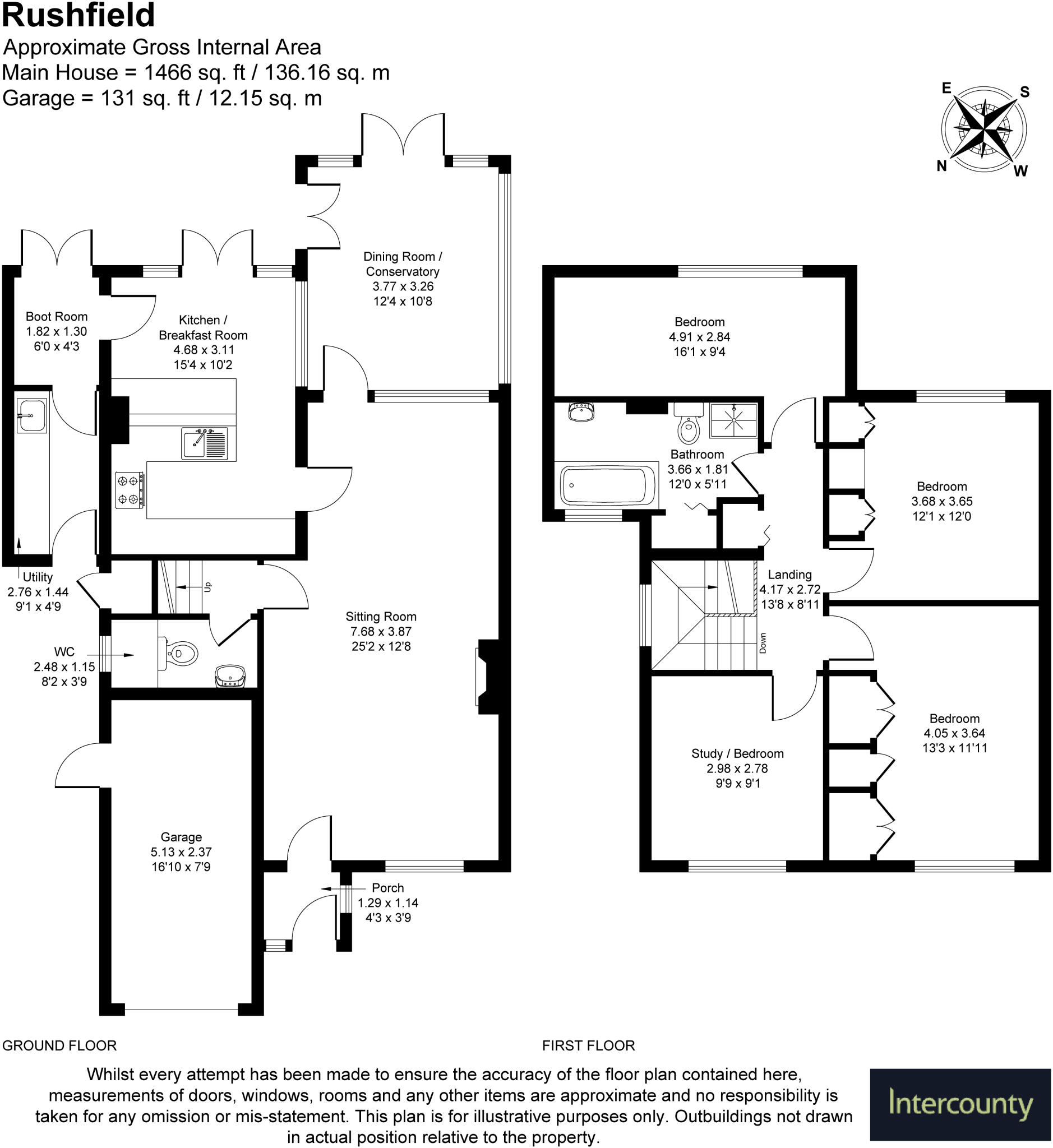 Rushfield, Sawbridgeworth, Hertfordshire, CM21 floorplan