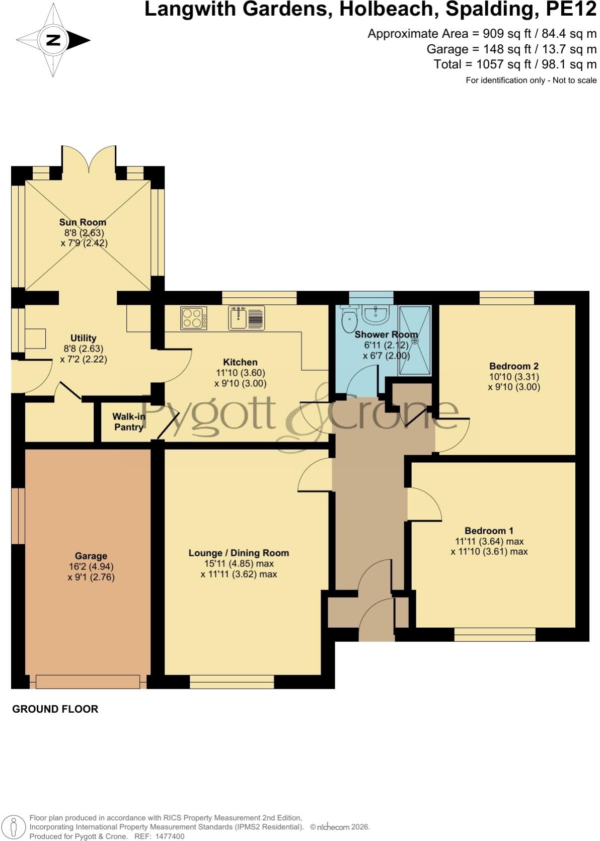 Langwith Gardens, Holbeach, Spalding, Lincolnshire, PE12 floorplan