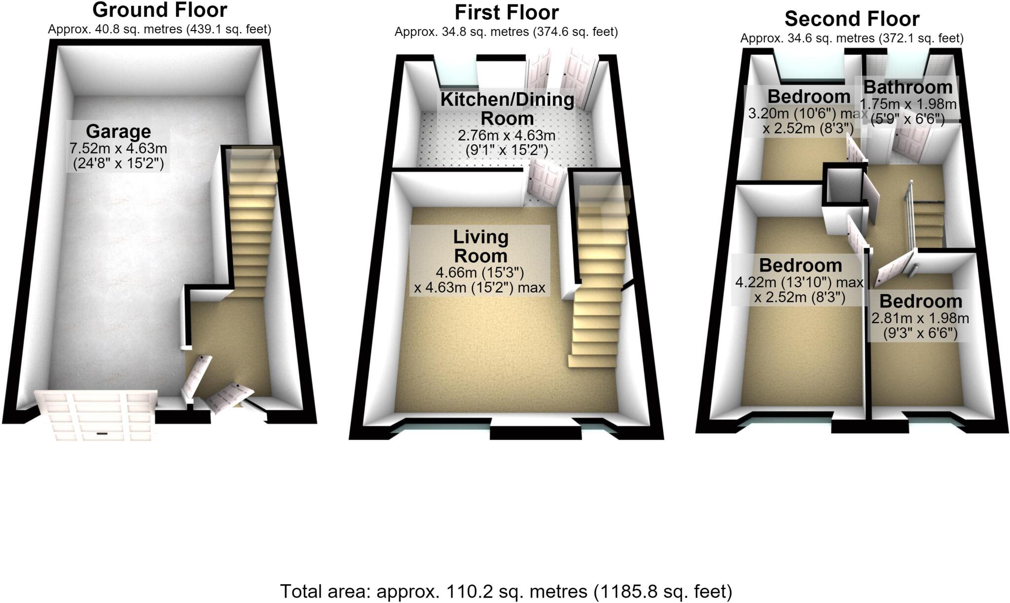 Millers Brook Close, Heywood, Greater Manchester, OL10 floorplan