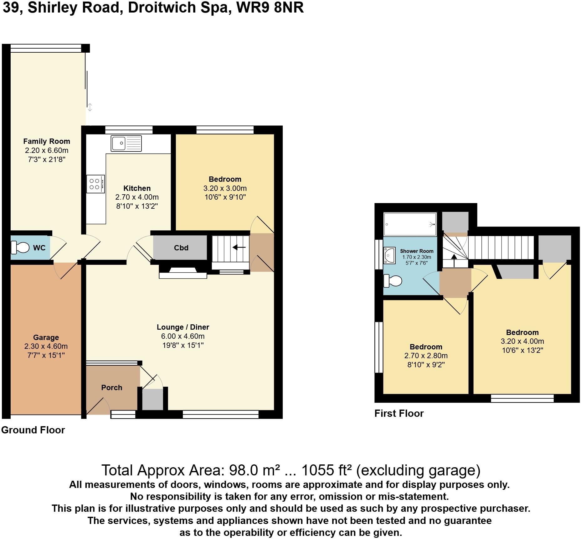 Shirley Road, Droitwich, Worcestershire, WR9 floorplan
