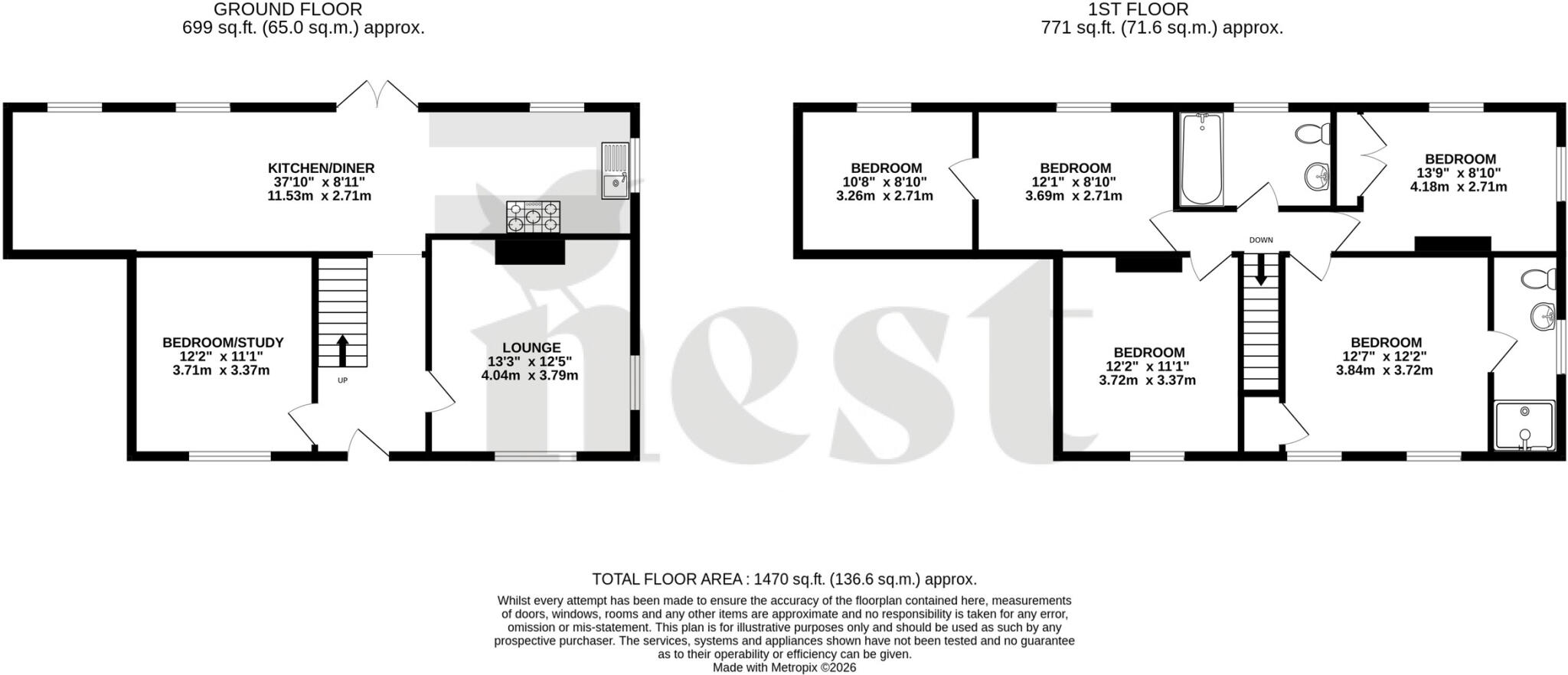 Wrantage, Taunton floorplan