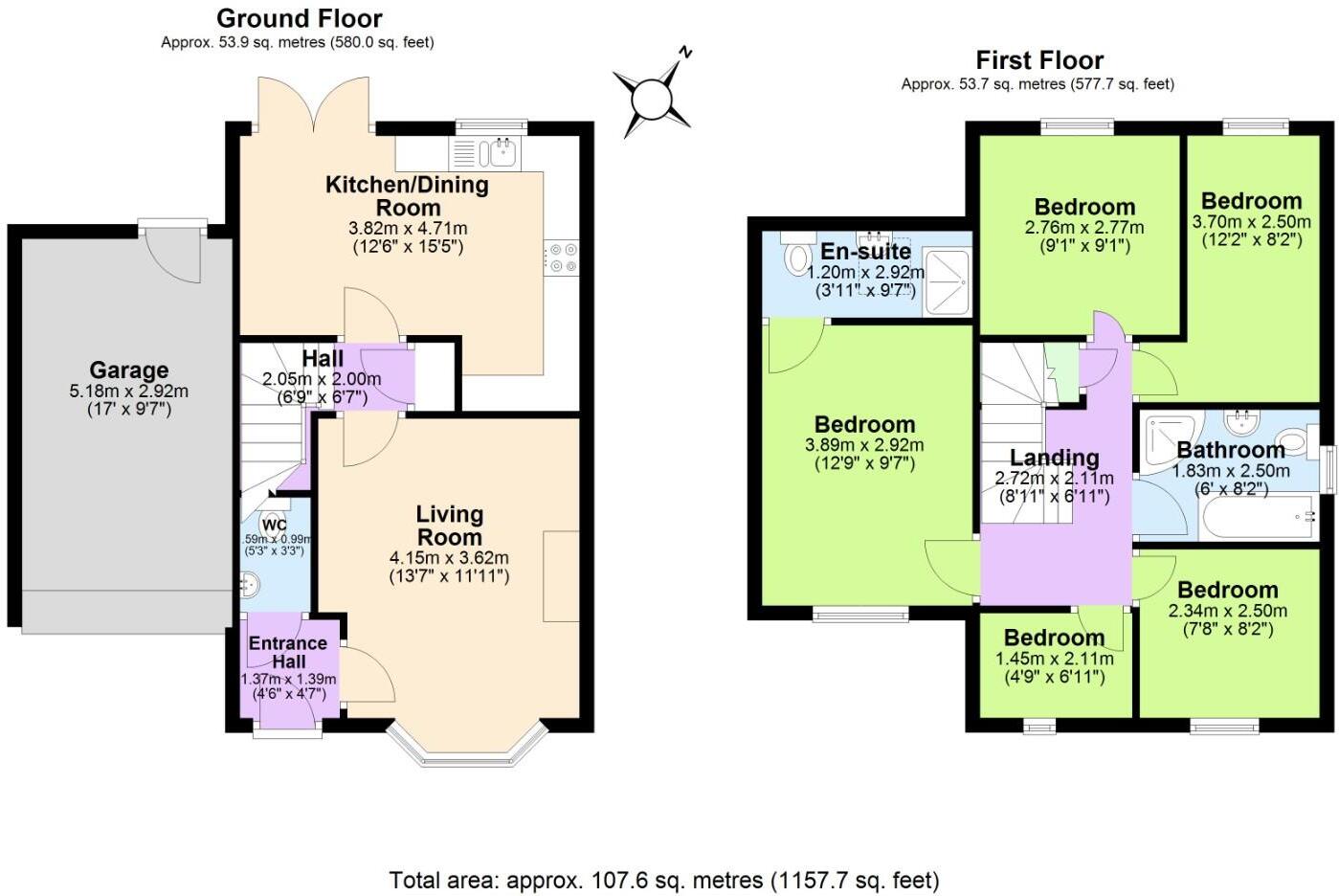 St Charles Croft, Bosworth Road, Measham, Swadlincote floorplan