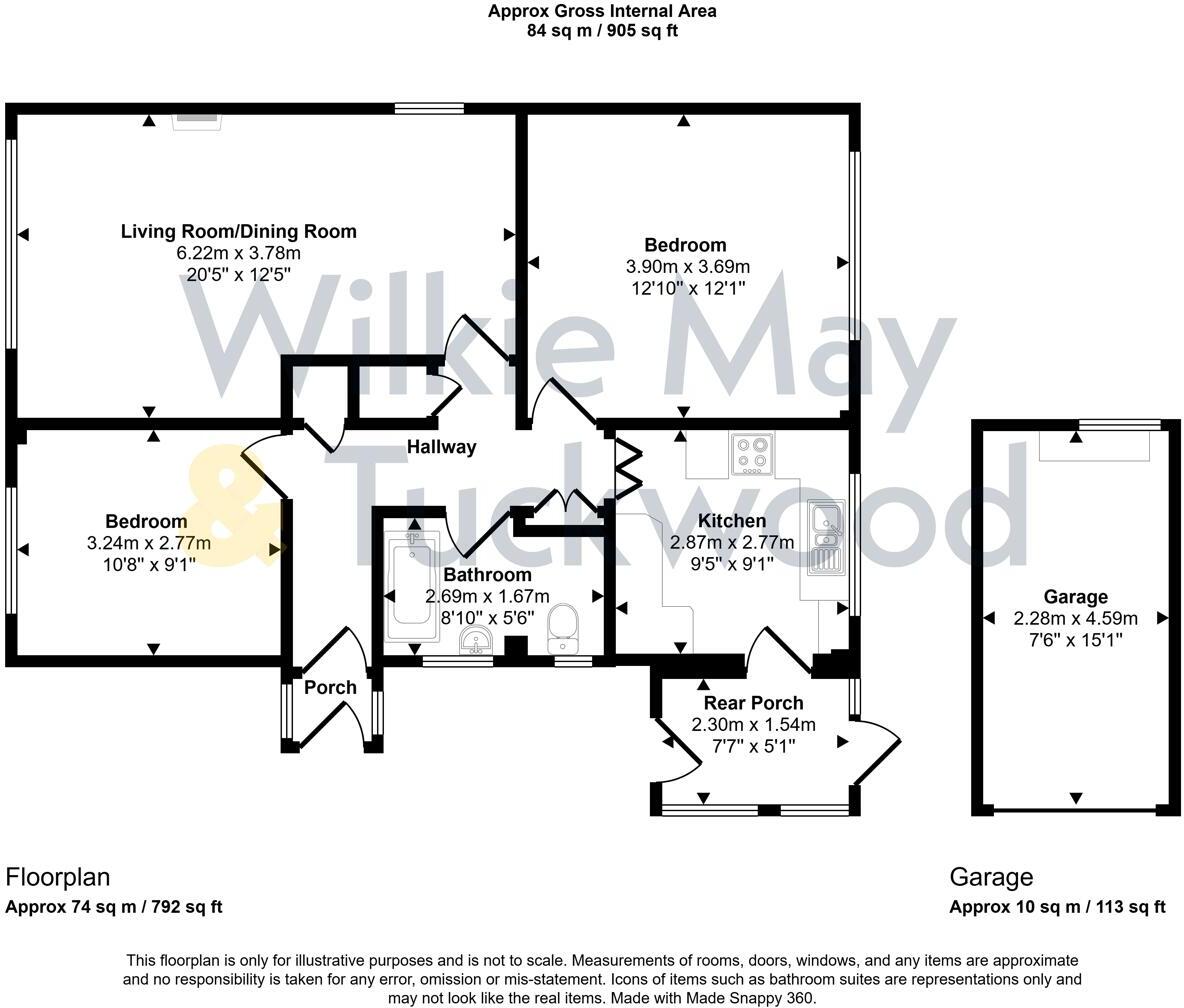 Risdon Road, Watchet floorplan