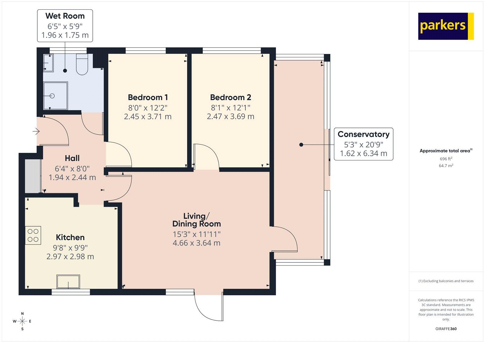 Wakeford Court, Silchester Road, Pamber Heath, Tadley, RG26 floorplan