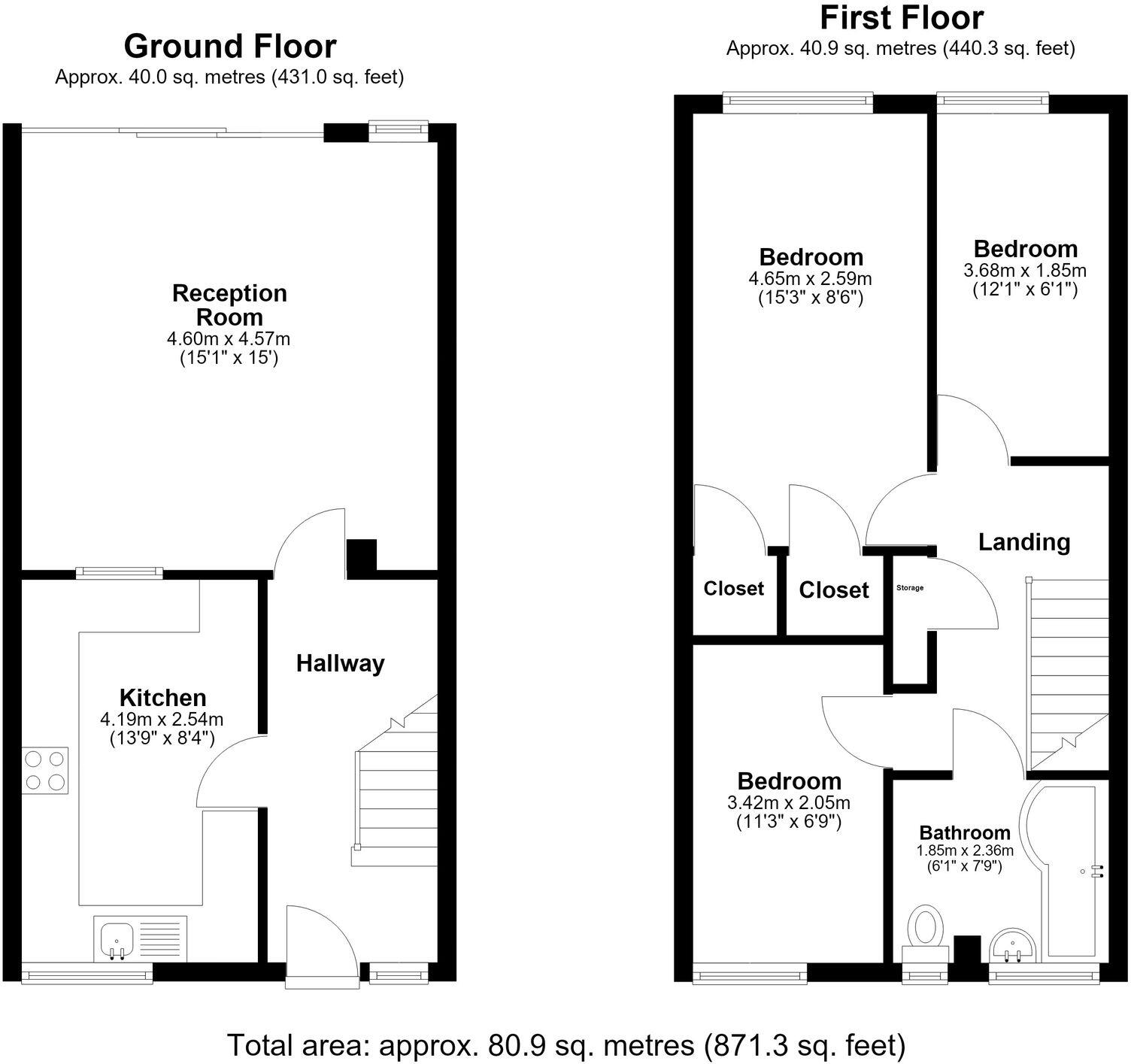 Kielder Close, Hainault, IG6 floorplan