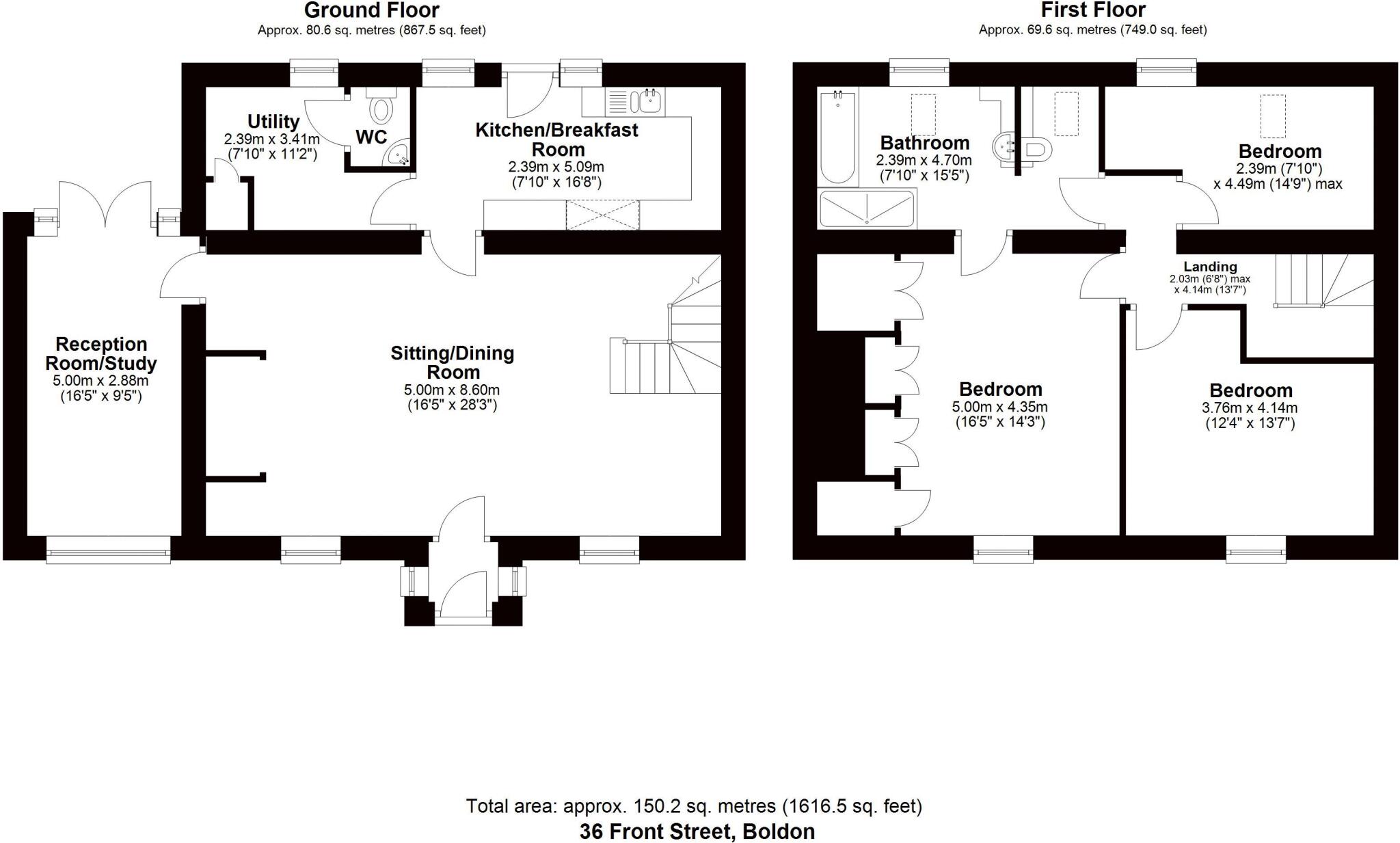 34, Front Street floorplan