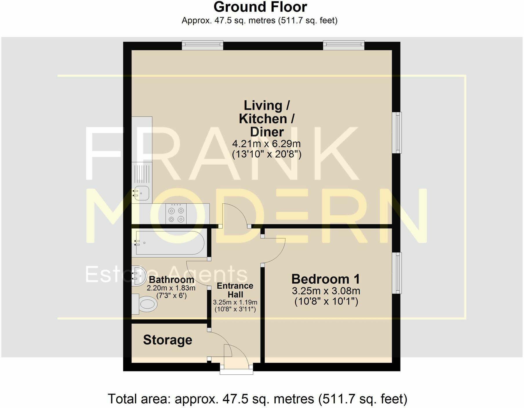 West Bank, Sutton Bridge, PE12 floorplan