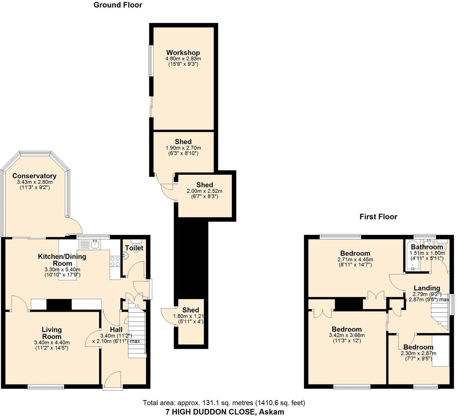 High Duddon Close, ASKAM-IN-FURNESS floorplan