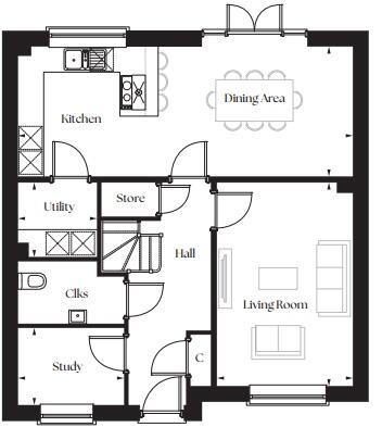 Higham Ferrers,
A5001/A6 junction,
Northamptonshire,
NN10 8GD floorplan