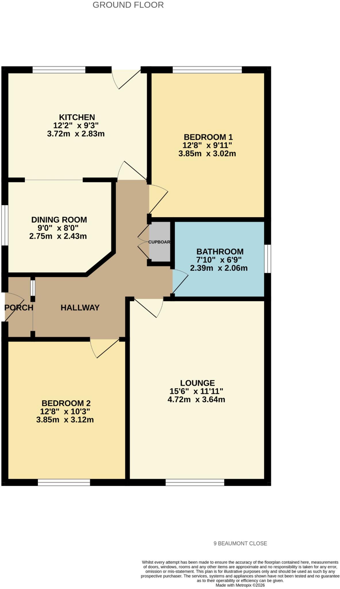 Beaumont Close, Burgh Le Marsh, PE24 floorplan