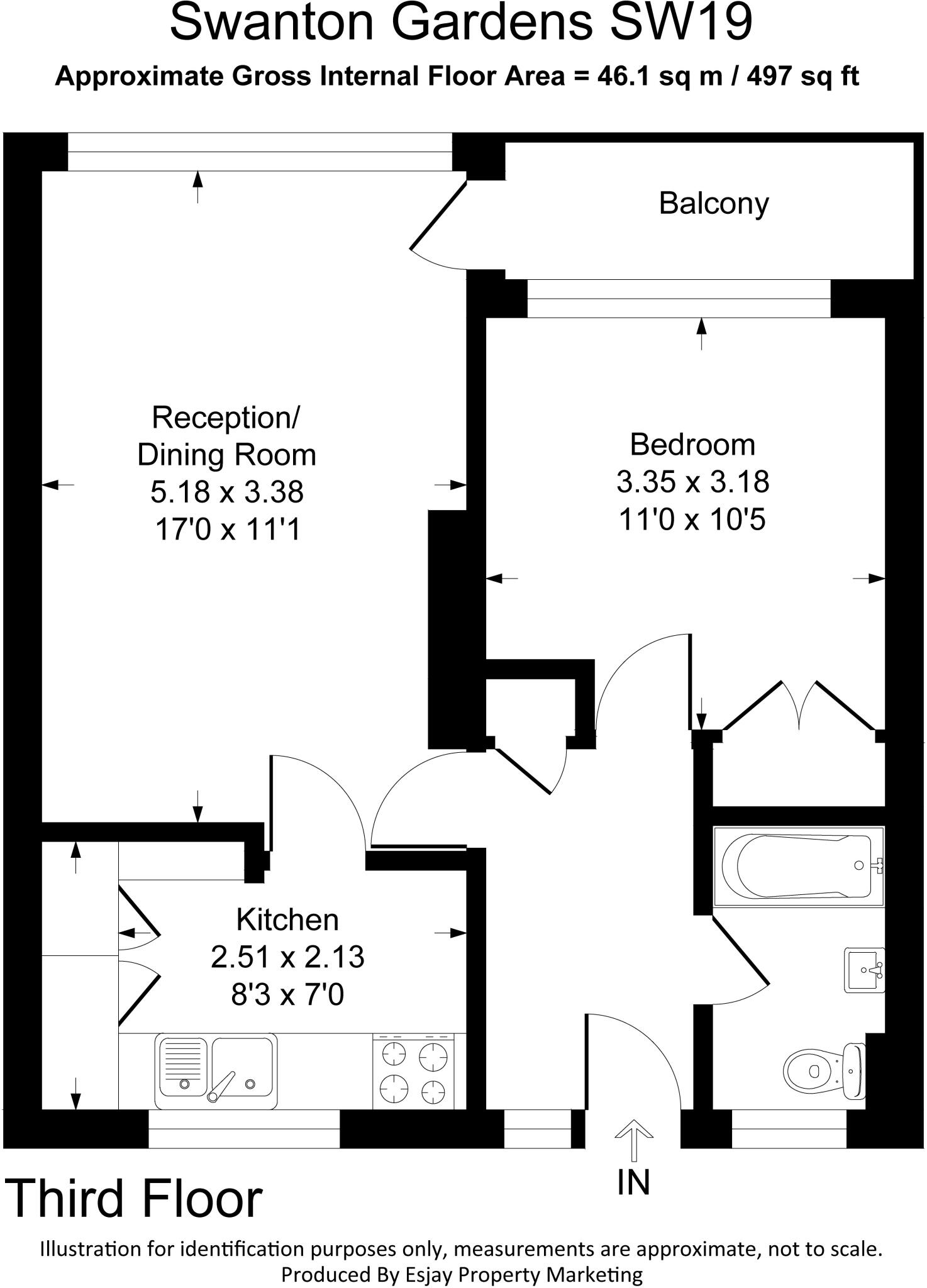 Swanton Gardens, London, SW19 floorplan