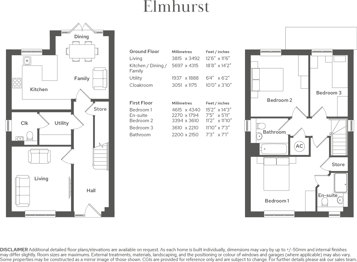 Plot 8 The Elmhurst, Repton Gardens, Thornfield Road, Bristol, BS10 floorplan