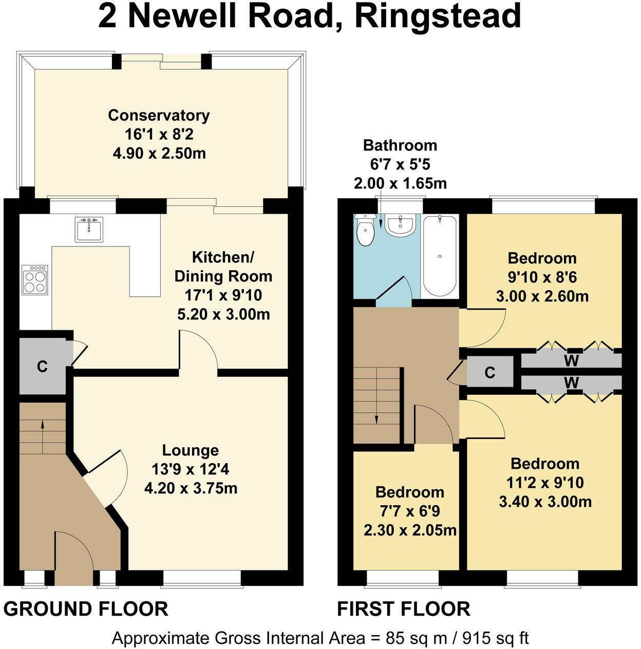 Newell Road, Ringstead, Kettering, NN14 floorplan