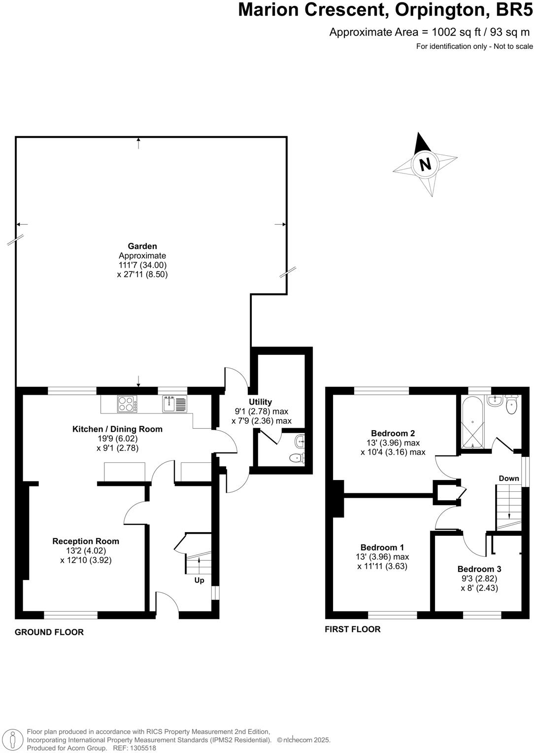 Marion Crescent, Orpington floorplan