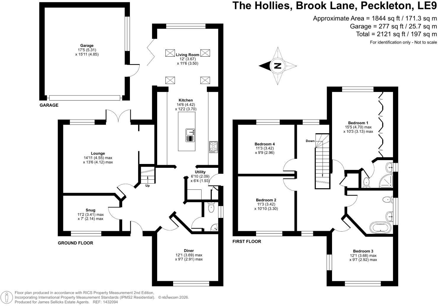 Brook Lane, Peckleton, Leicestershire floorplan