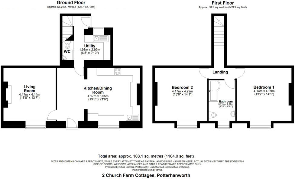 Church Farm Cottages, Barff Road, Potterhanworth, Lincoln, Lincolnshire, LN4 2DU floorplan