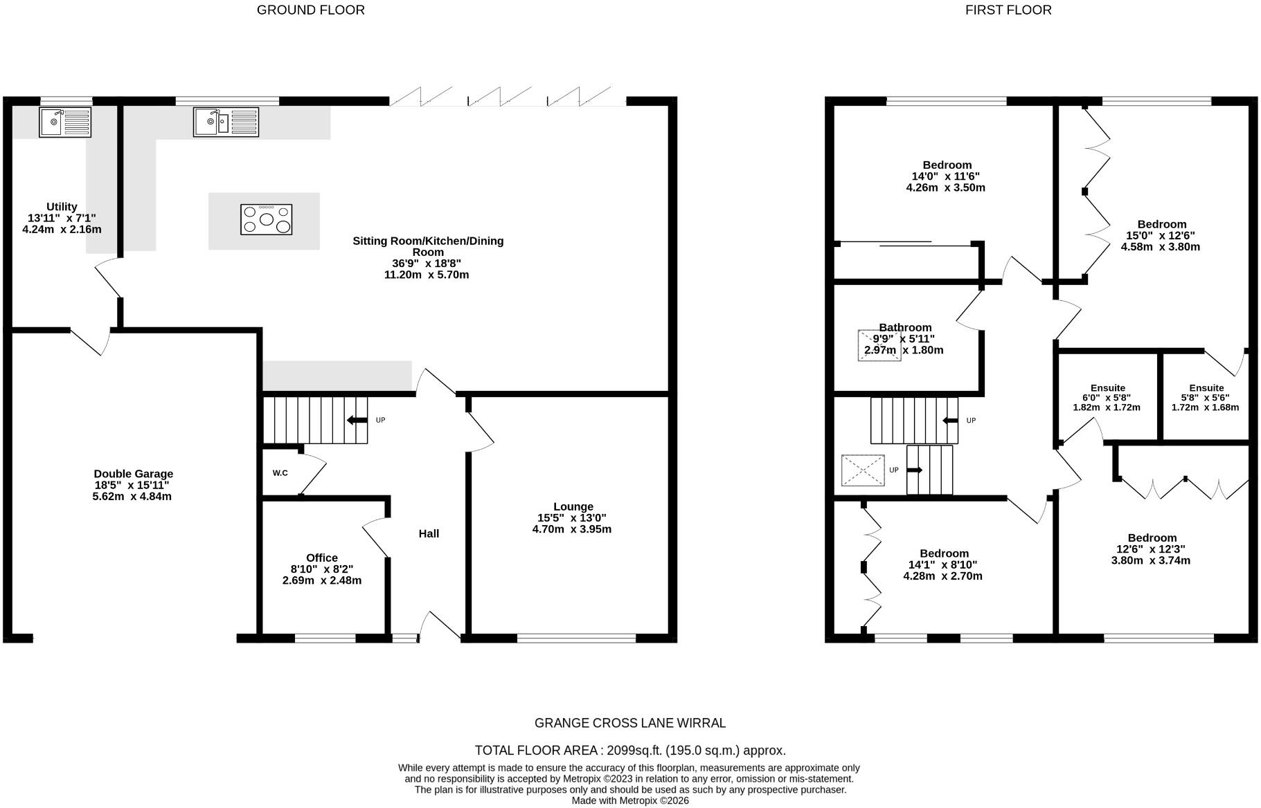 Grange Cross Lane, CH48 floorplan
