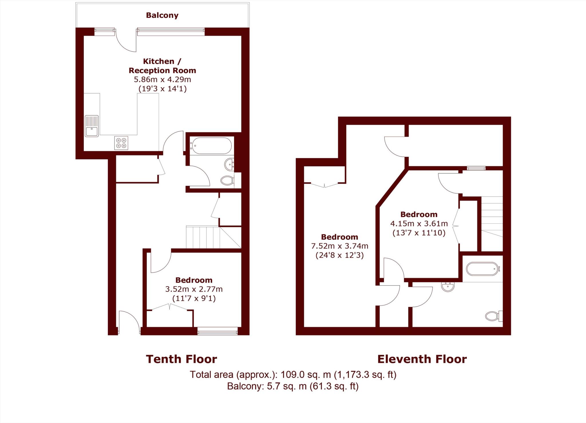 The Vista Building, Woolwich floorplan