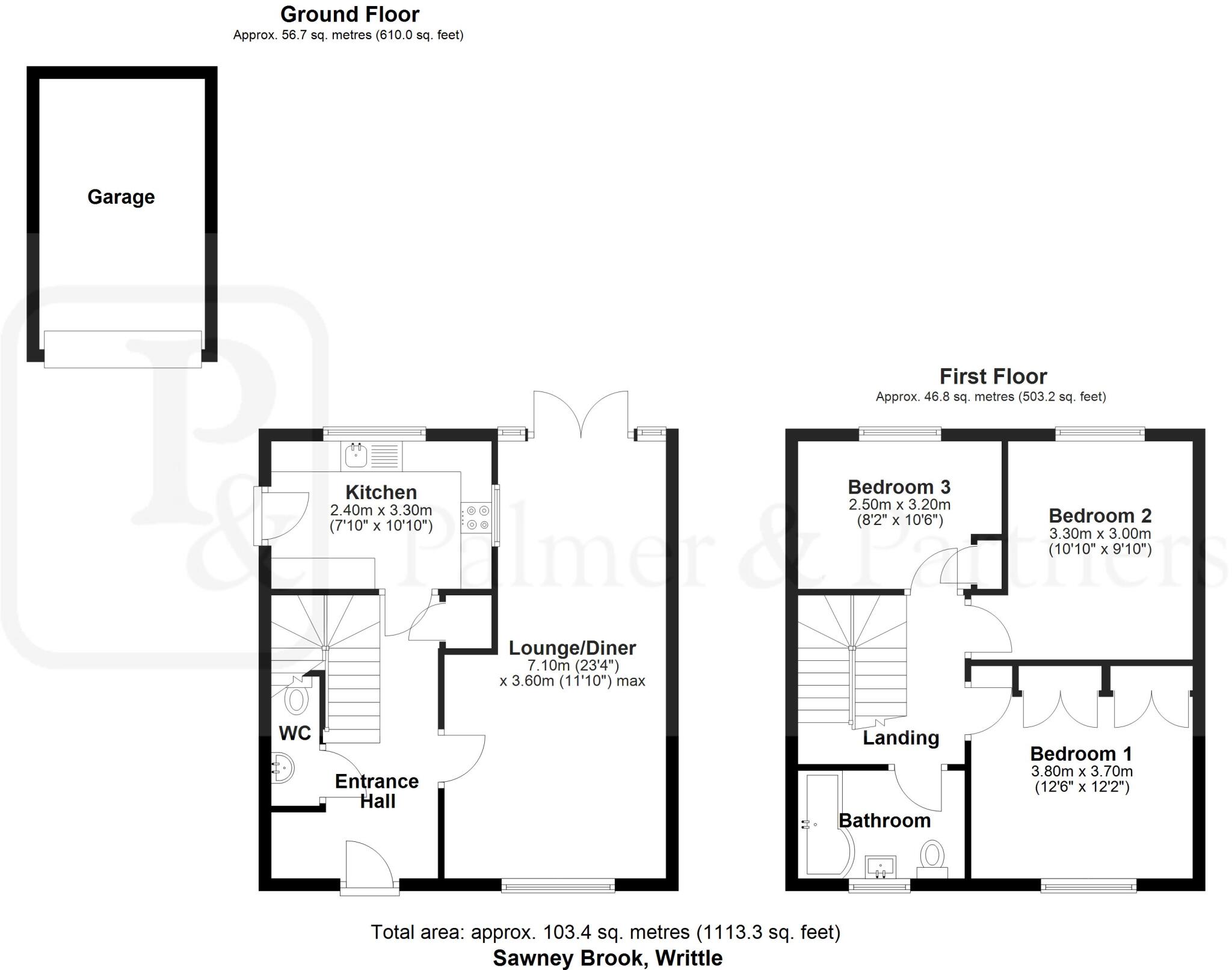 Sawney Brook, Writtle, Chelmsford, Essex, CM1 floorplan
