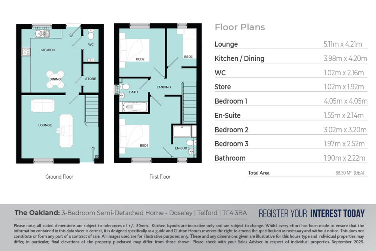 Doseley Close, Telford, TF4 3 floorplan