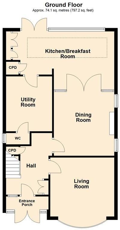 Beechcroft Road, Alverstoke, Gosport, PO12 2ER floorplan