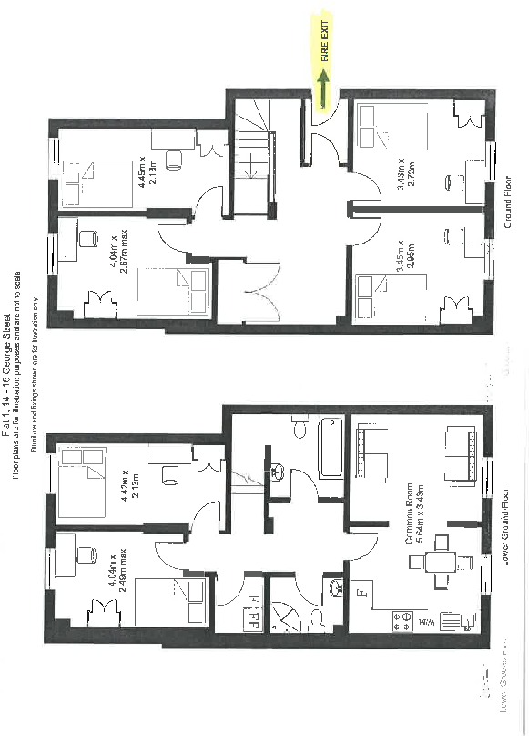 Flat 1, 14-16 George Street, Leamington Spa, CV31 floorplan