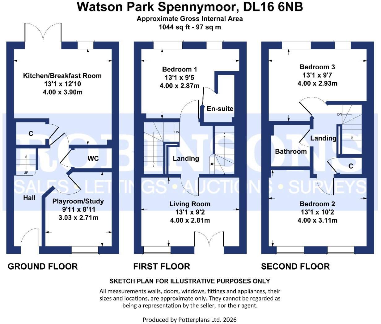 Watson Park, Spennymoor floorplan
