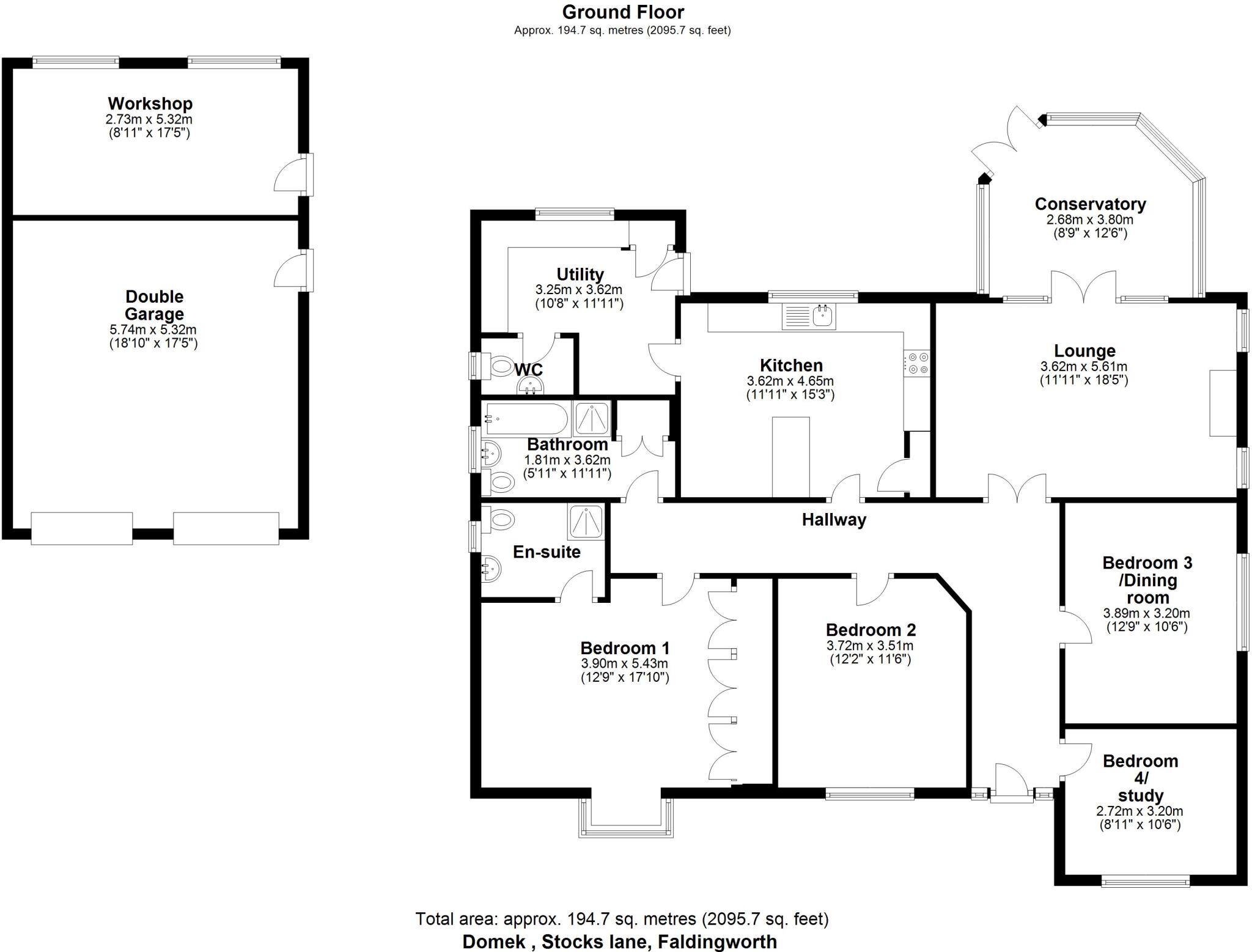 Stocks Lane, Faldingworth, Market Rasen floorplan