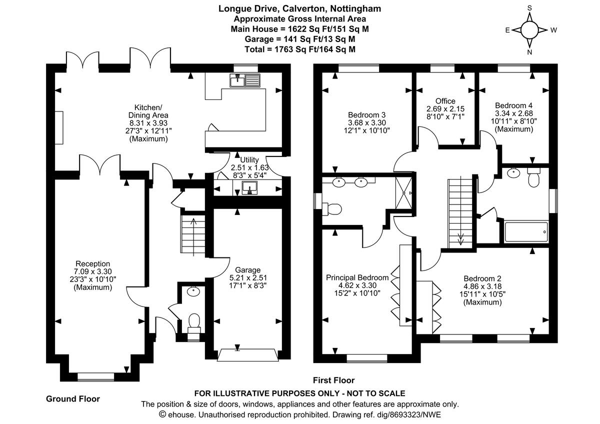 Longue Drive, Nottingham floorplan
