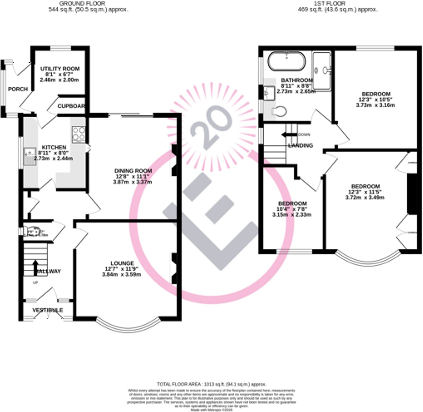 Winchester Avenue, Morecambe, LA4 floorplan
