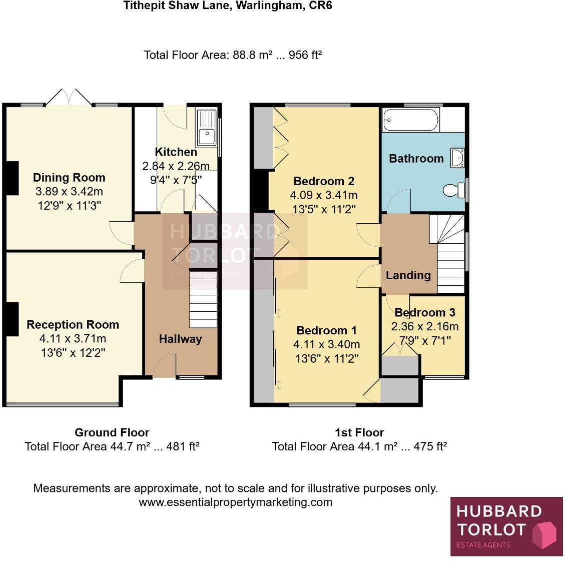 Tithepit Shaw Lane, Warlingham, Surrey, CR6 9AL floorplan