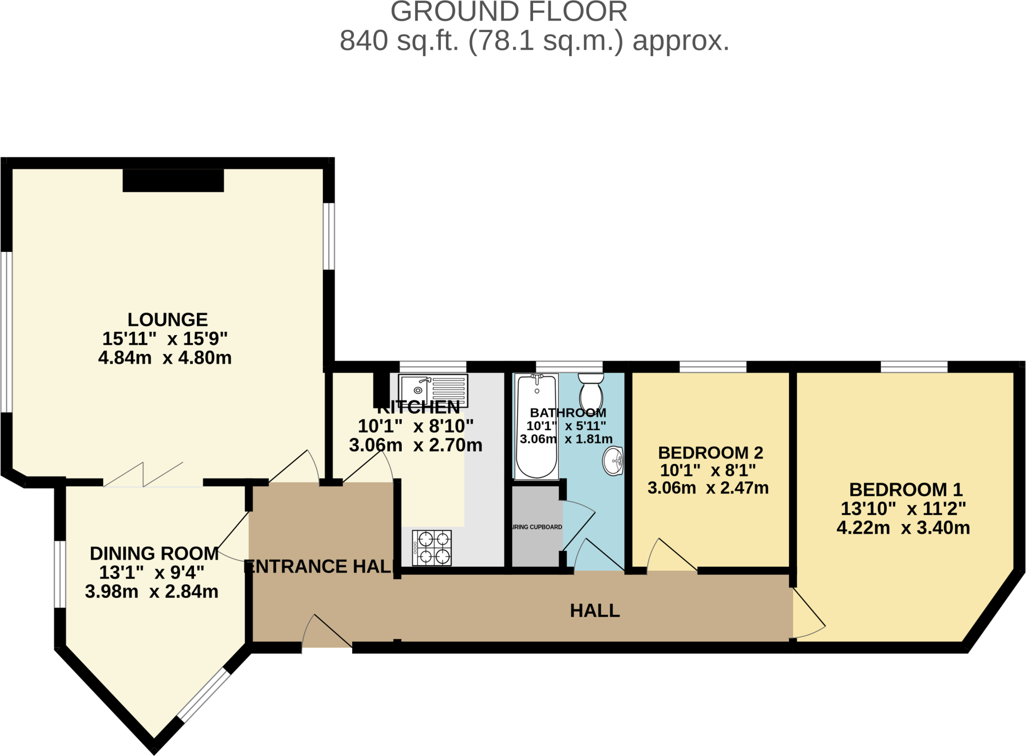 Milden Lodge, Queensway, Mildenhall, Suffolk, IP28 floorplan