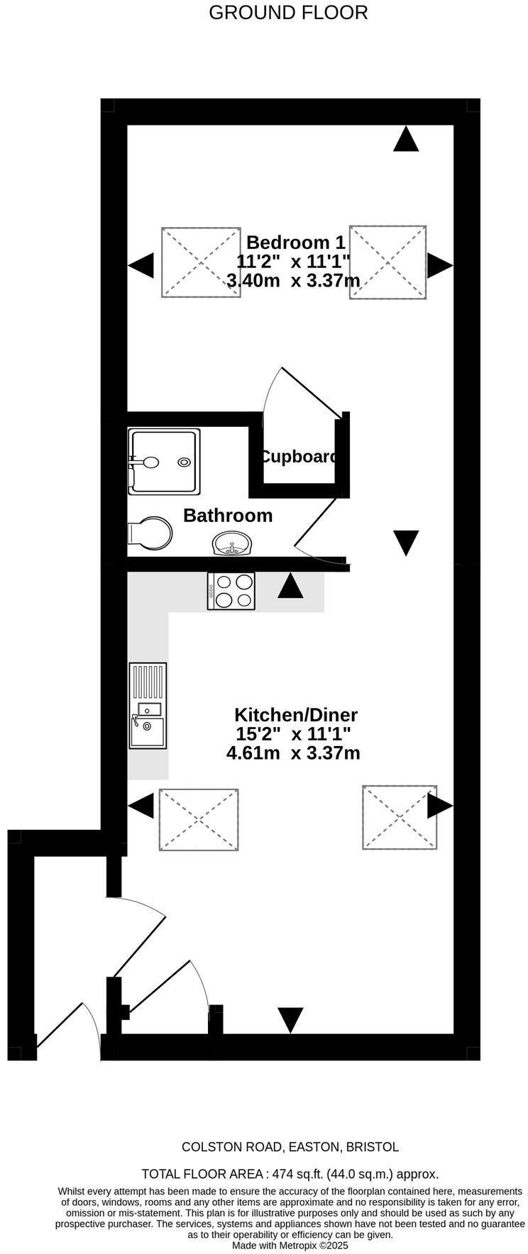 Colston Road, Easton, Bristol floorplan