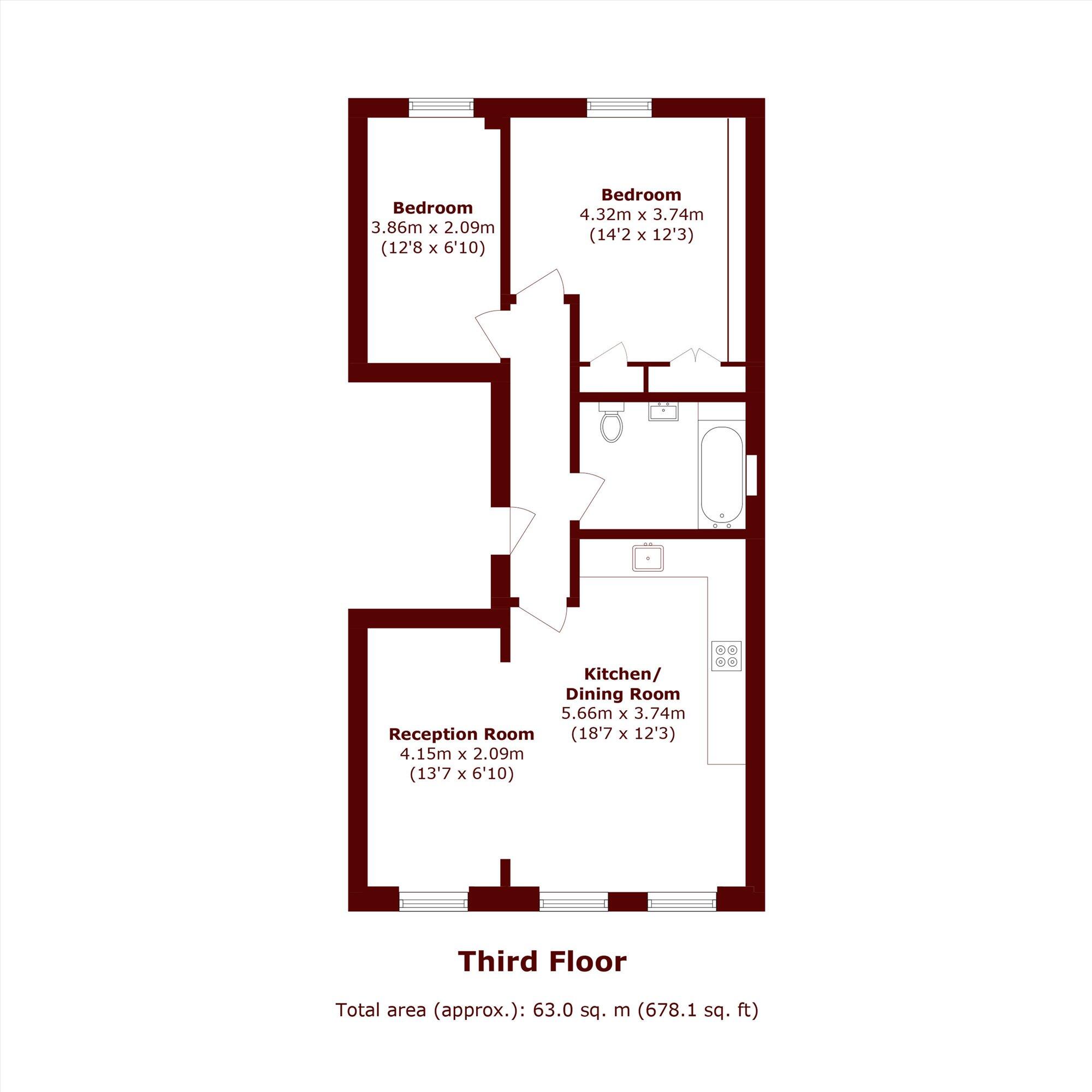 Cornwall Gardens, South Kensington floorplan