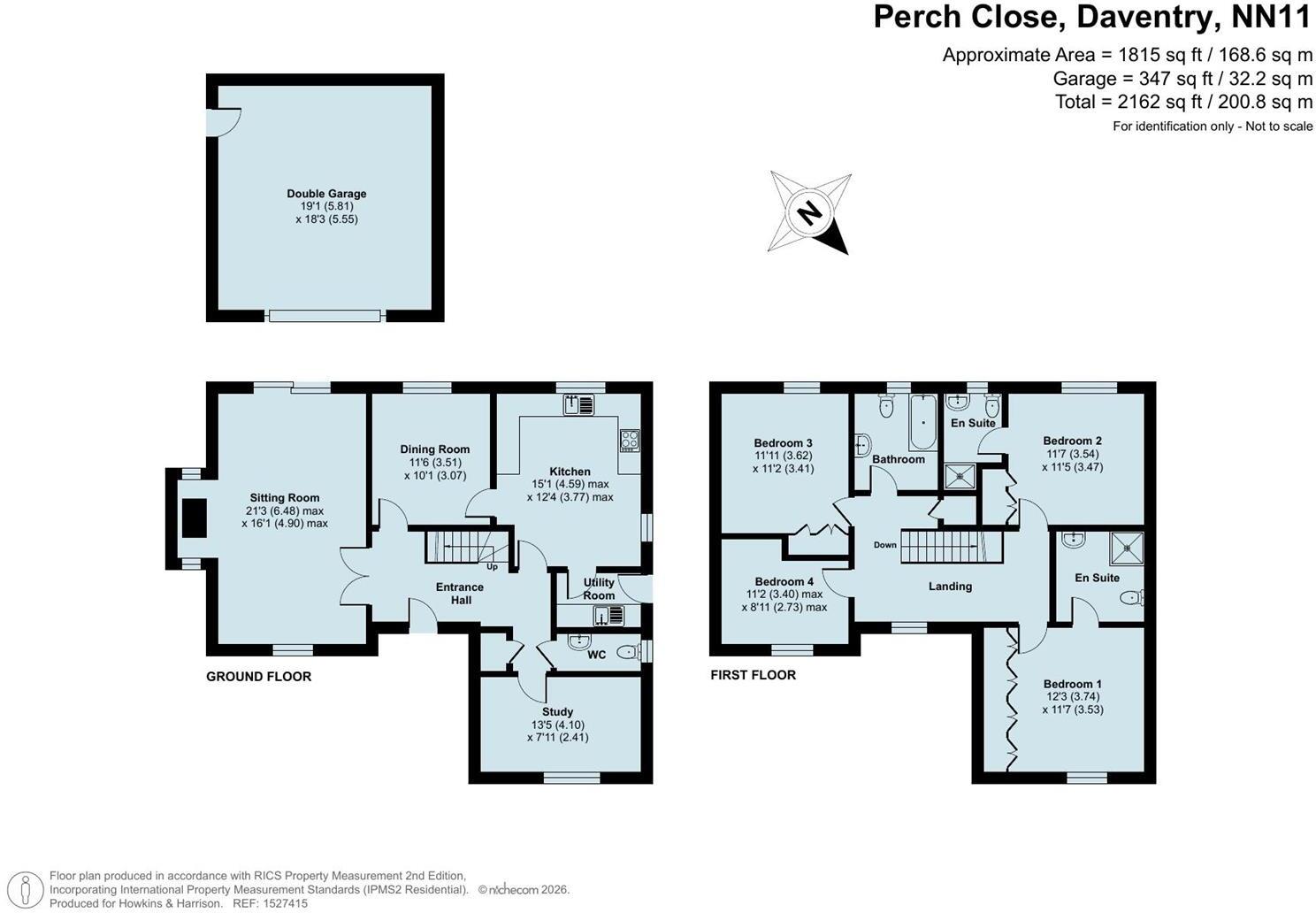 Perch Close, Daventry, NN11 floorplan