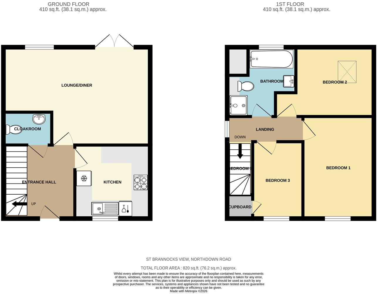North Down Road, Braunton floorplan