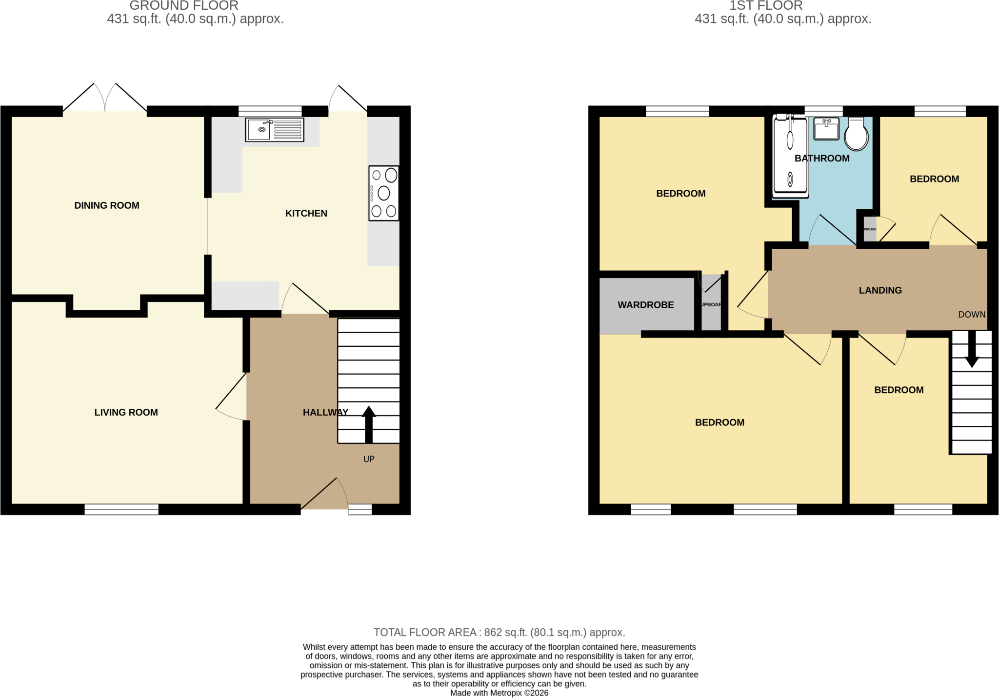 Elizabeth Road, Newark floorplan