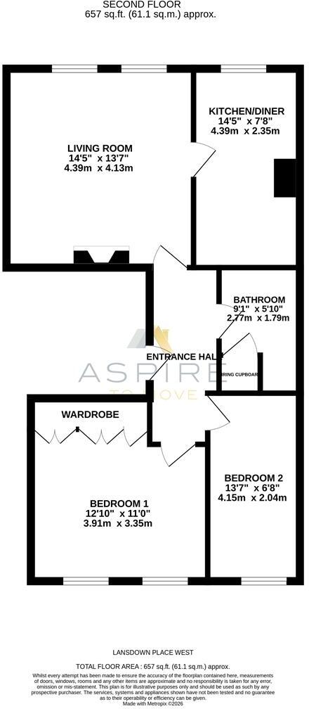 Lansdown Place West, Bath, BA1 floorplan