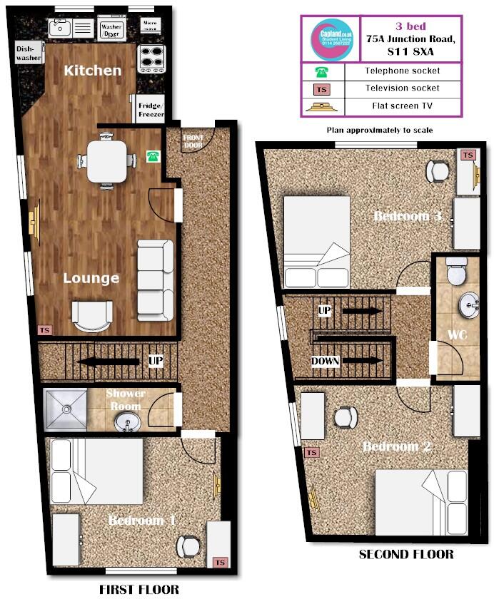 75A Junction Road - STUDENT PROPERTY - From 01/07/26 until 27/06/27 floorplan