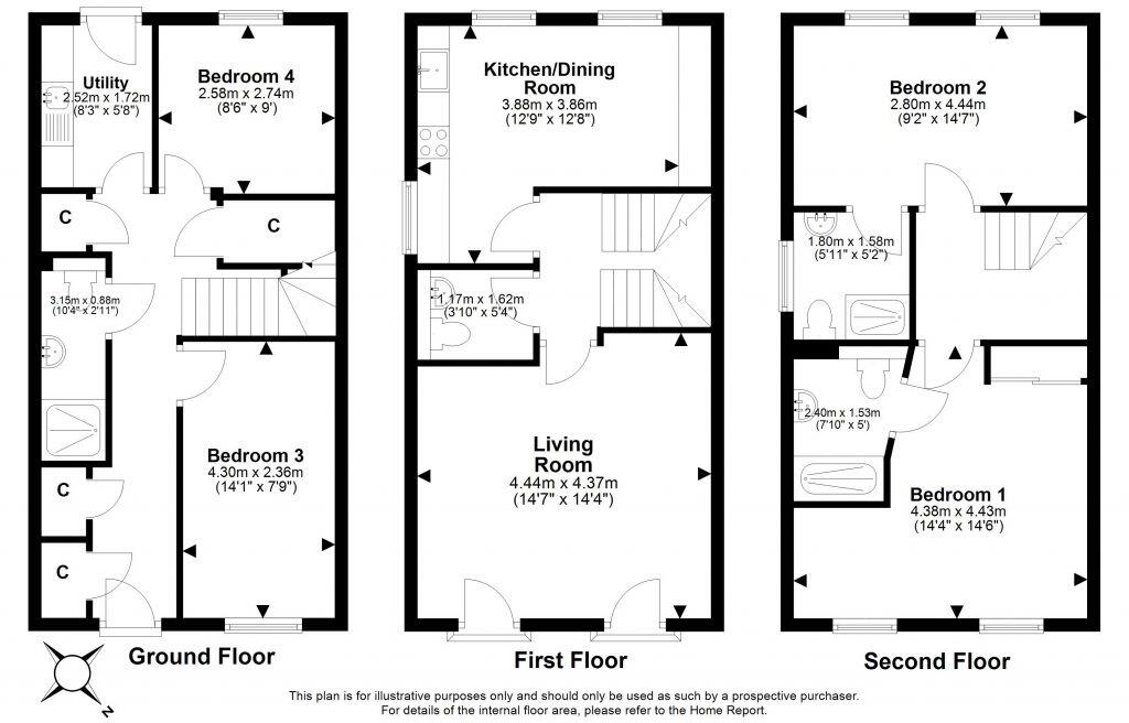 4 Windrush Drive, Newhaven, Edinburgh, EH6 4TN floorplan