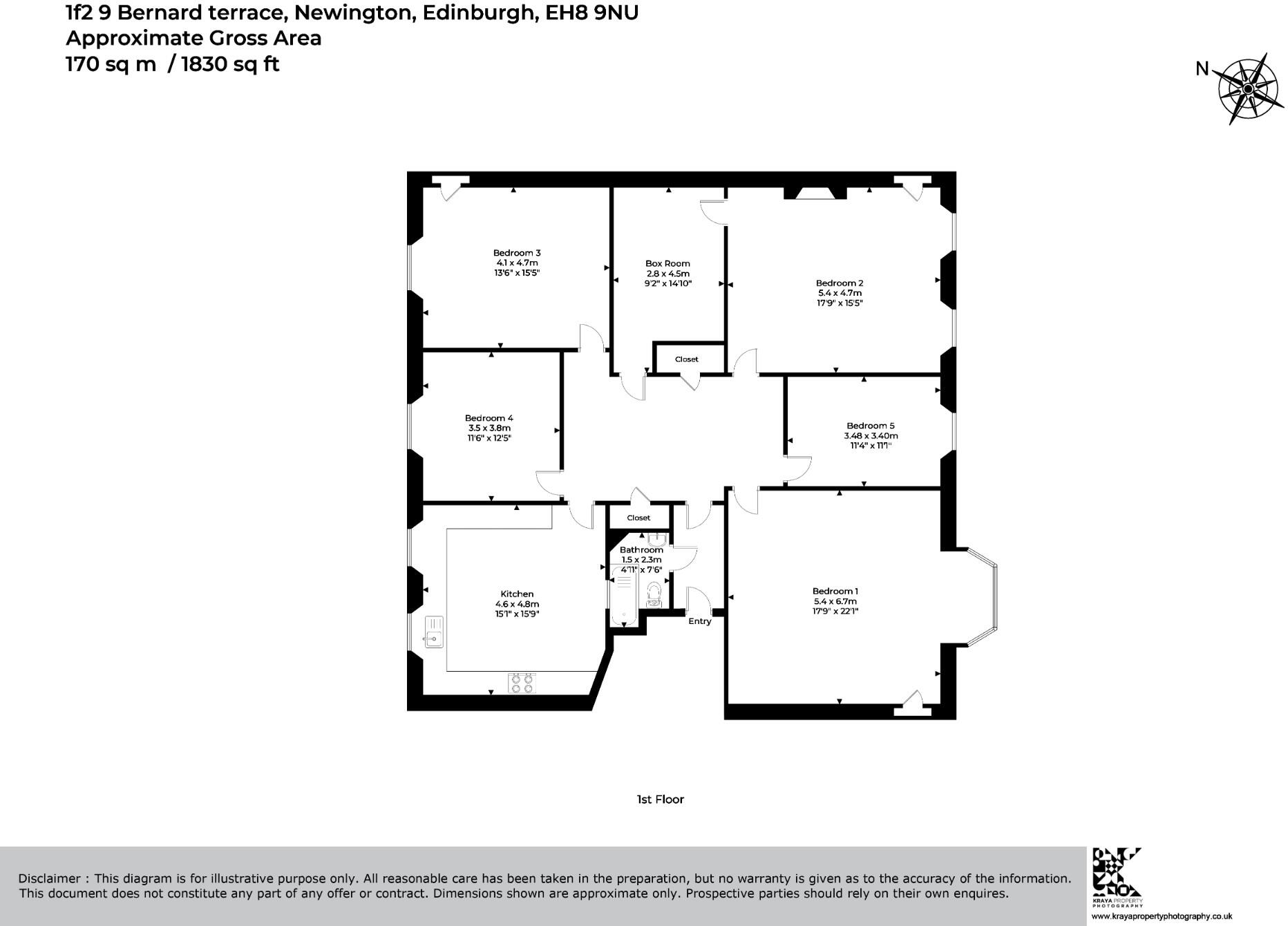 Bernard Terrace, Edinburgh, EH8 floorplan