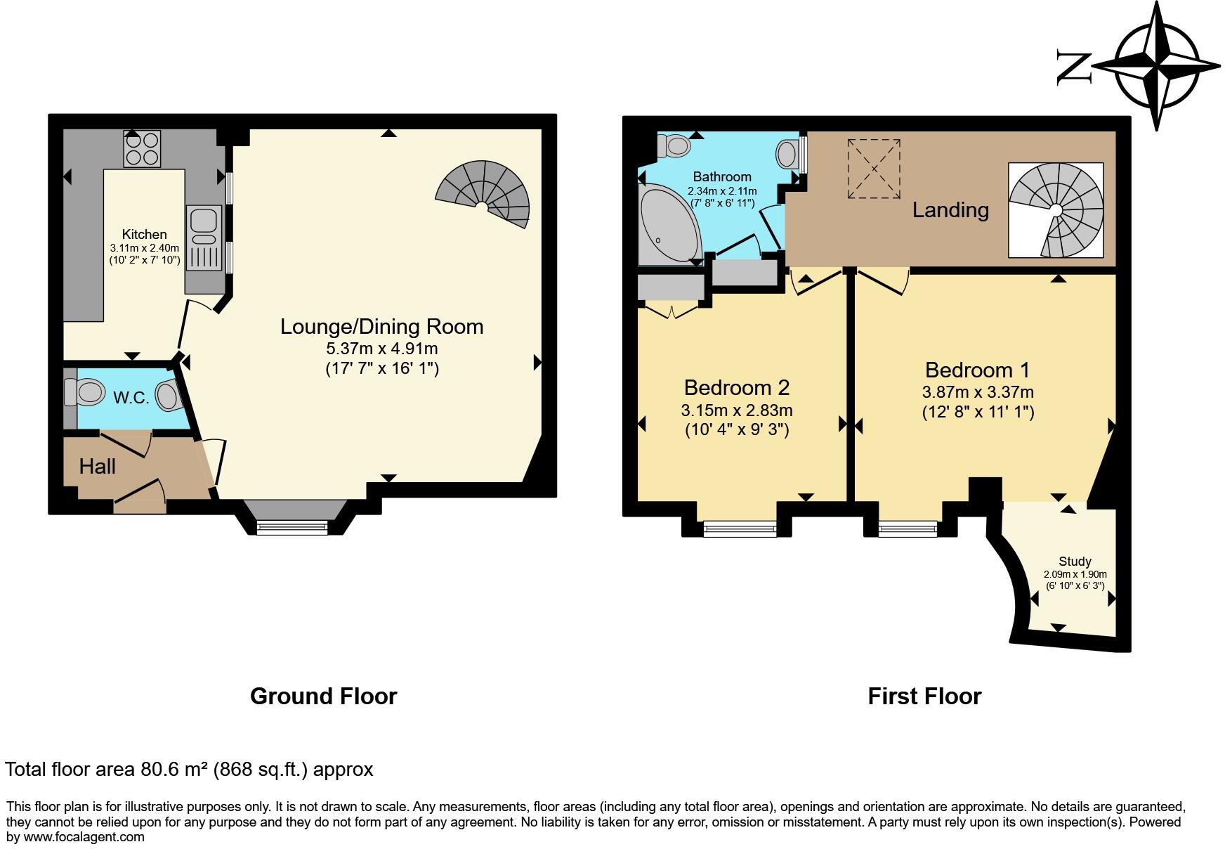 Granary Mews, Parliament Street, Crediton, EX17 floorplan